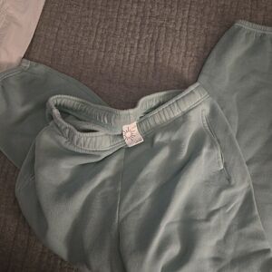 Aerie Cozy Mint Green Cloud Fleece  Sweatpants Size L